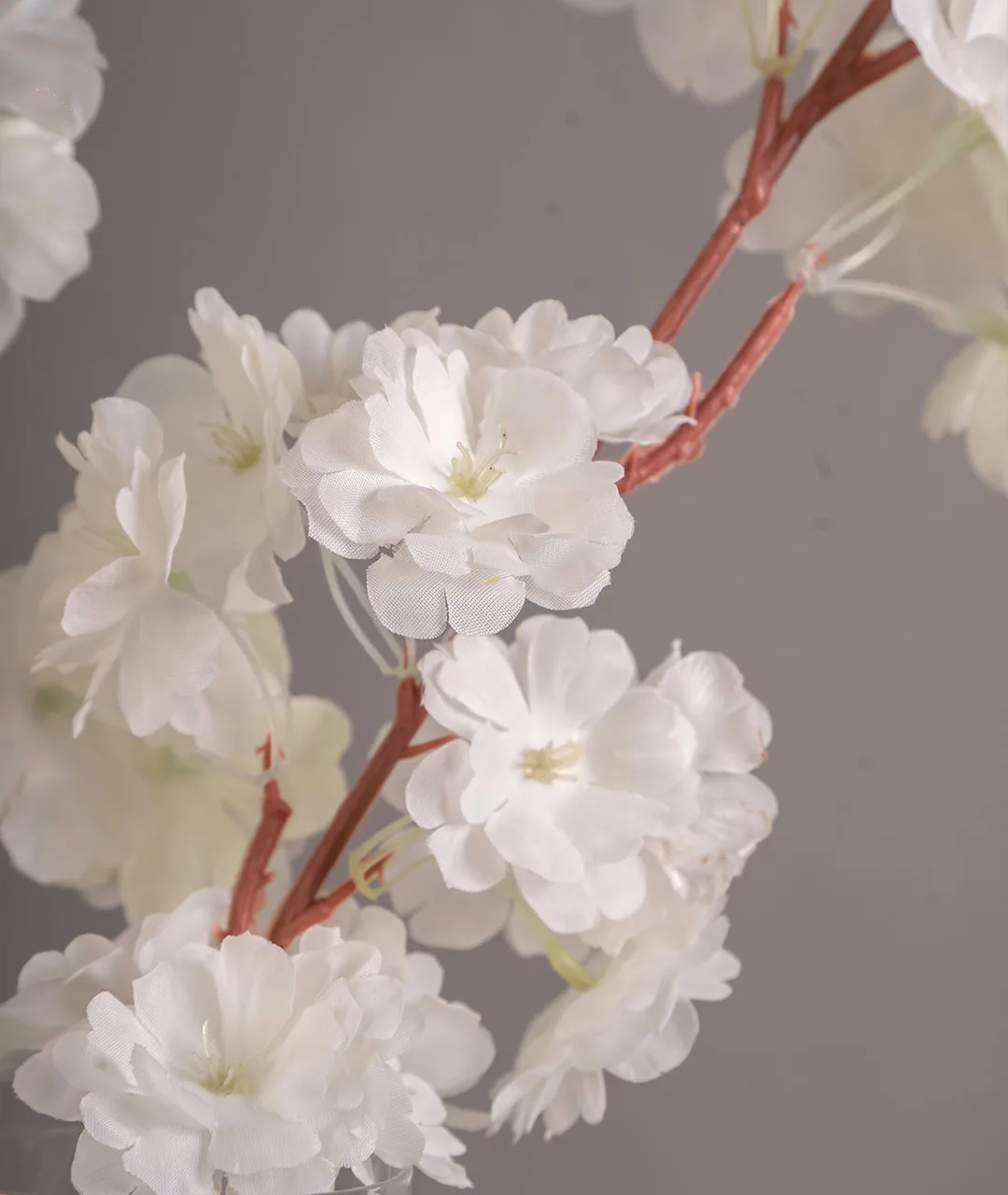 Flower Plastic Cherry Japanese White